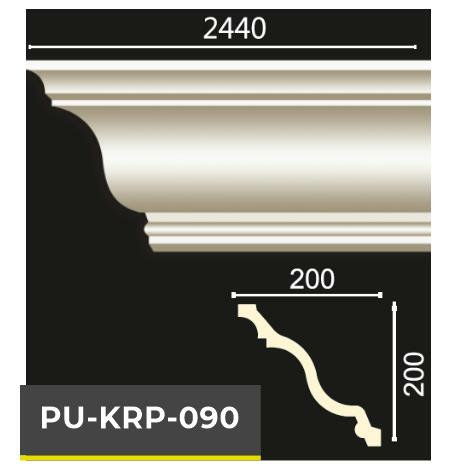 PU-KRP-090 POLİÜRETAN DEKORATİF DÜZ KARTONPİYER