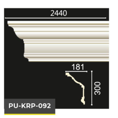 PU-KRP-092 POLİÜRETAN DEKORATİF DÜZ KARTONPİYER