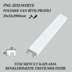 PNL-2032-WHITE Polimer Yan Bitiş Profili 20X32X2900mm