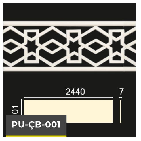 PU-ÇB-001 Poliüretan Dekoratif Bordür