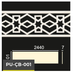 PU-ÇB-001 Poliüretan Dekoratif Bordür