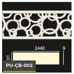 PU-ÇB-002 Poliüretan Dekoratif Bordür