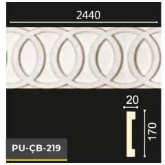 PU-ÇB-219 Poliüretan Dekoratif Bordür