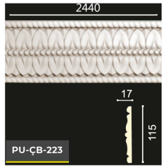 PU-ÇB-223 Poliüretan Dekoratif Bordür