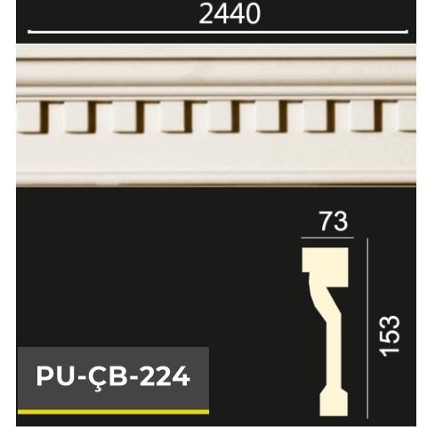 PU-ÇB-224 Poliüretan Dekoratif Bordür