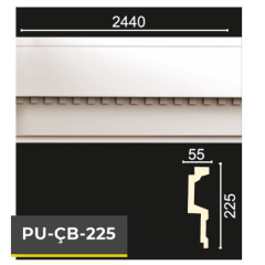 PU-ÇB-225 Poliüretan Dekoratif Bordür