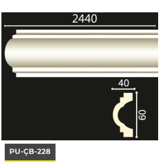 PU-ÇB-228 Poliüretan Dekoratif Bordür