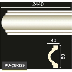 PU-ÇB-229 Poliüretan Dekoratif Bordür