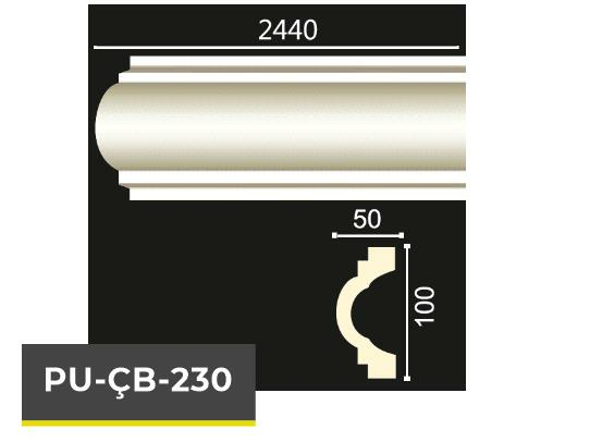 PU-ÇB-230 Poliüretan Dekoratif Bordür