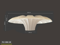 PU-GBK-28 Poliüretan Dekoratif Kubbe