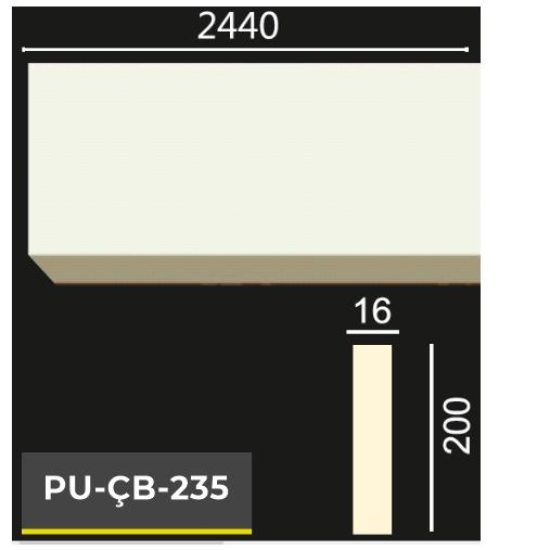 PU-ÇB-235 Poliüretan Dekoratif Bordür