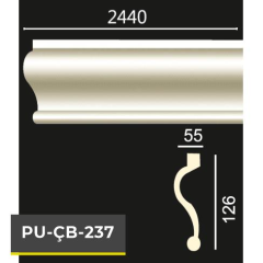 PU-ÇB-237 Poliüretan Dekoratif Bordür