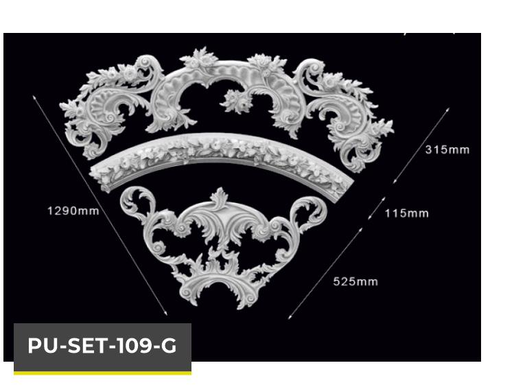 PU-SET-109-G Poliüretan Dekoratif Set