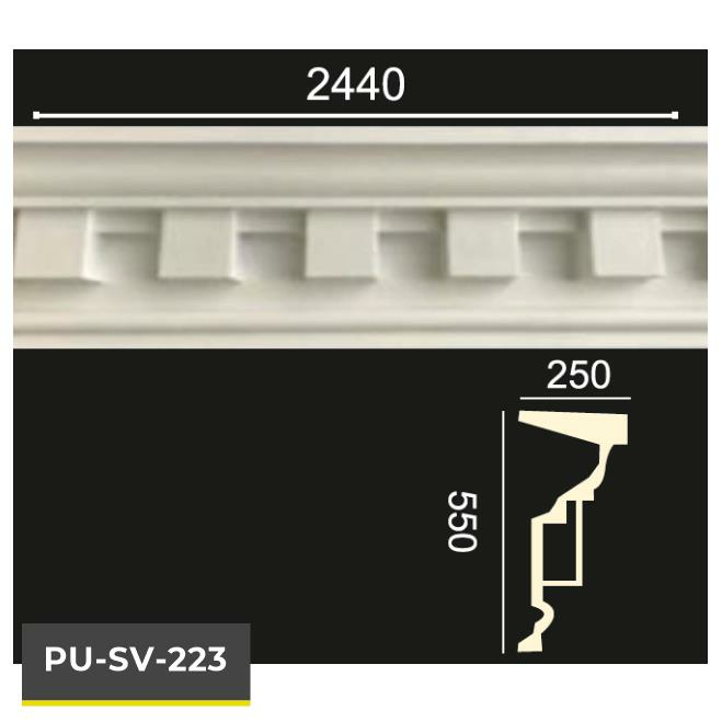 PU-SV-223 Poliüretan Dekoratif Dekor Profil