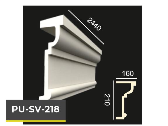 PU-SV-218 Poliüretan Dekoratif Dekor Profil