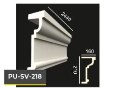 PU-SV-218 Poliüretan Dekoratif Dekor Profil