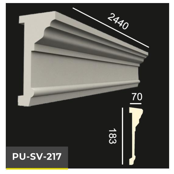 PU-SV-217 Poliüretan Dekoratif Dekor Profil