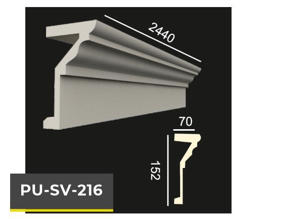 PU-SV-216 Polyurethane Decorative Decor Profile