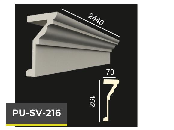 PU-SV-216 Poliüretan Dekoratif Dekor Profil