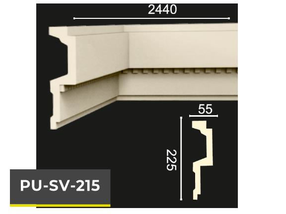 PU-SV-215 Poliüretan Dekoratif Dekor Profil