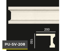 PU-SV-208 Poliüretan Dekoratif Dekor Profil