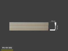 PU-SV-202 Poliüretan Dekoratif Dekor Profil
