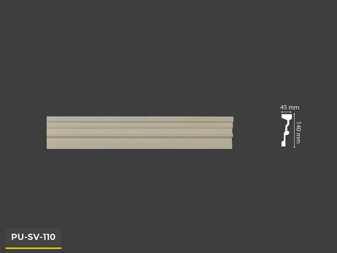PU-SV-110 Poliüretan Dekoratif Dekor Profil
