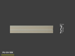 PU-SV-109 Poliüretan Dekoratif Dekor Profil