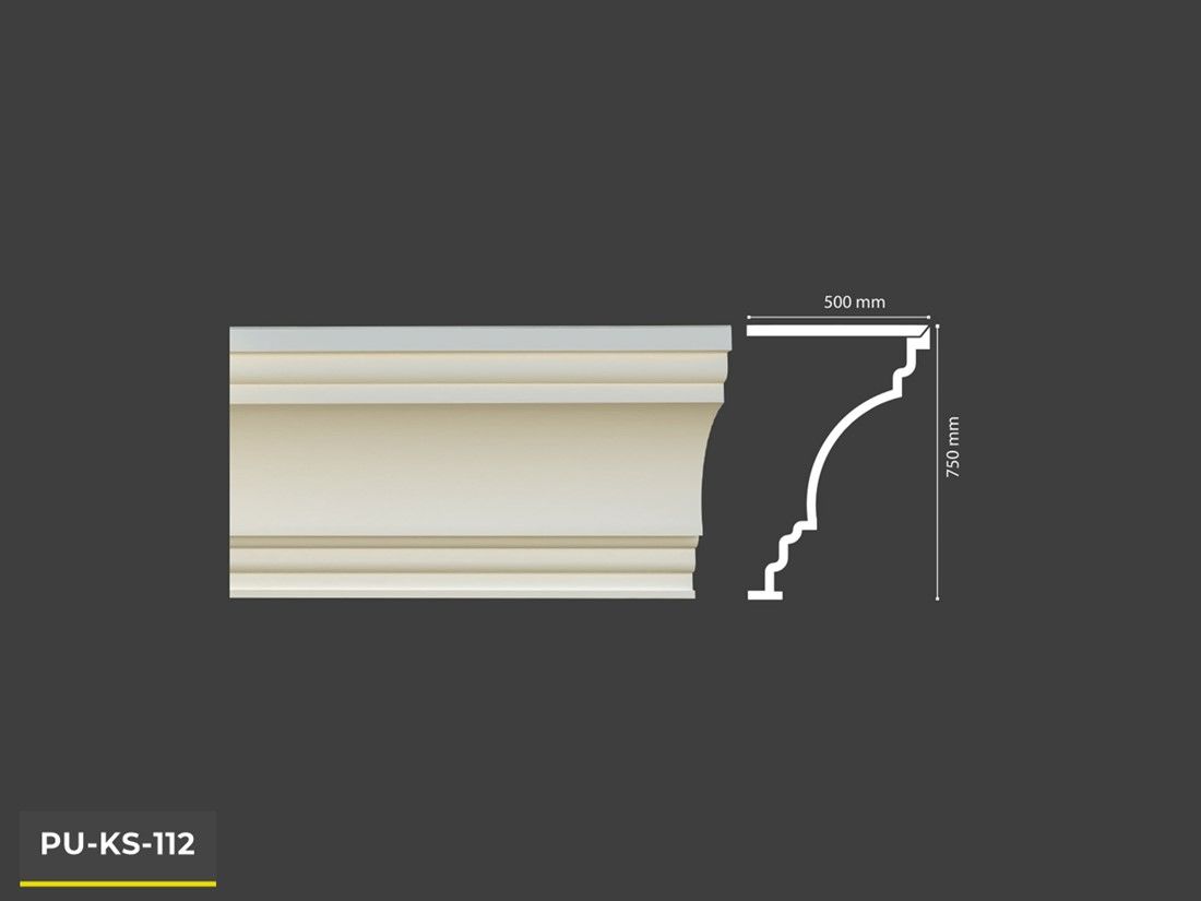 PU-KS-112 Poliüretan Dekoratif Dekor Profil