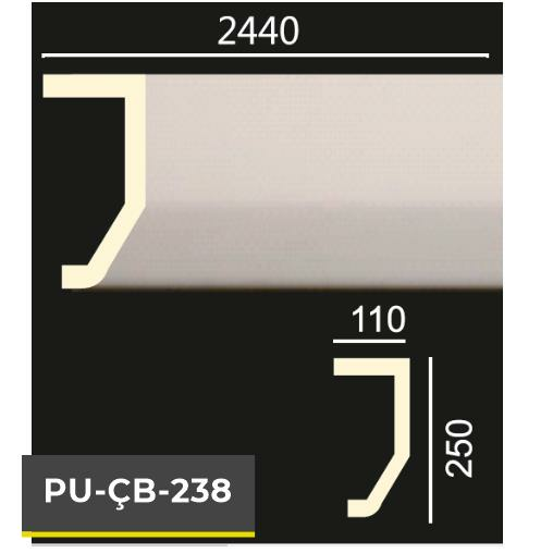 PU-ÇB-238 Poliüretan Dekoratif Bordür