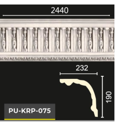 PU-KRP-075 POLİÜRETAN DEKORATİF DESENLİ KARTONPİYER