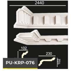 PU-KRP-076 POLİÜRETAN DEKORATİF DESENLİ KARTONPİYER