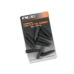 ACE Lead Clips Tail Rubbers Silt 10 Adet Çamur Rengi