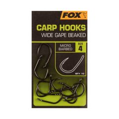 Fox Wide Gape Beaked Carp Hooks # 4 10ad Sazan İğnesi