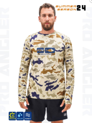 Fujin Pro Angler S24 T-Shirt Narural Camo