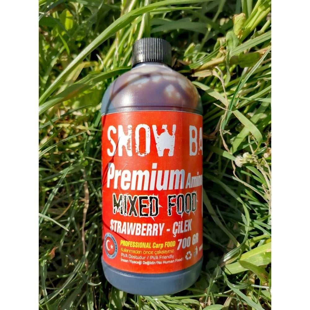 Snow Baits Premium Amino Mixed Food CSL Strawberry Çilek 700g