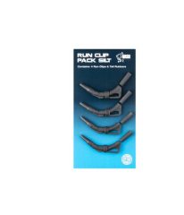 Nash Run Clip Pack Dark Silt (4 adet)