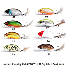 Lurefans Cunning Cub CC70 7cm 12.5g Sahte Balık Yem