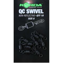 Korda Qc Swivel Non-Reflective  No 8 Hızlı Tak Fırdöndü