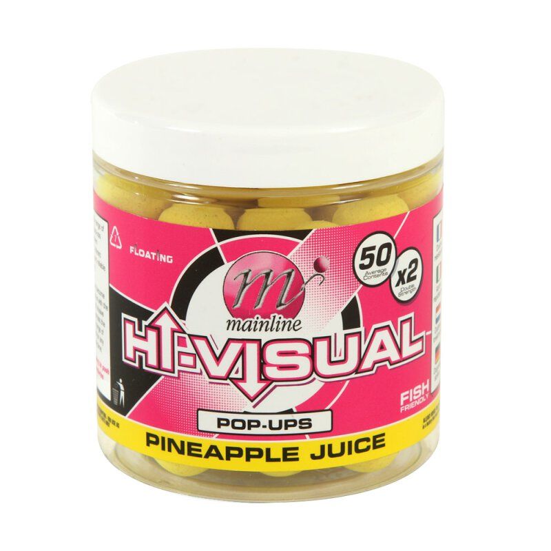 Mainline Hi-Visual Yellow Pineapple Juice 15mm Fluoro Sarı Ananas Pop Ups