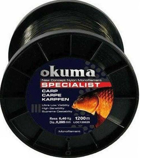 Okuma Carp 1200 mt 22,00 lb 10,0 kg 0,37 mm Camou Misina