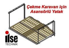 ILSE TECHNIK ÇEKME KARAVAN İÇİN ASANSÖRLÜ YATAK 201 x 148