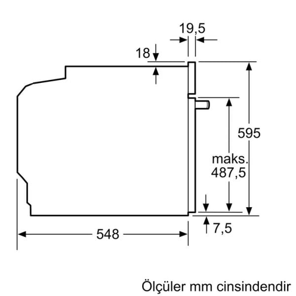 Bosch HJG852YB0T Serie 6 Ankastre Fırın 60 x 60 cm Siyah