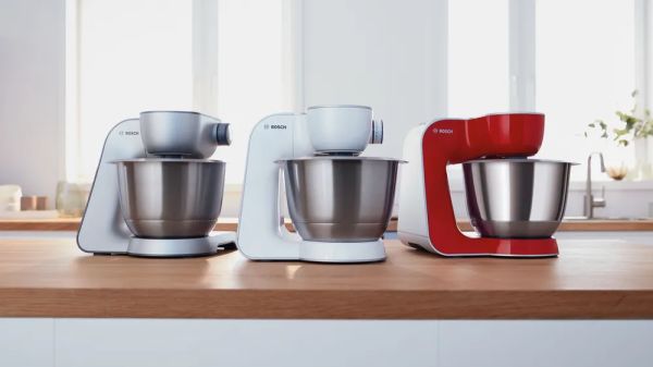 Bosch MUM58359 Serie 4 Mutfak Makinesi MUM 5 1000 W Metalik inoks gümüş,