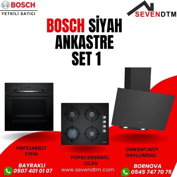 Bosch Siyah Ankastre Set - 1