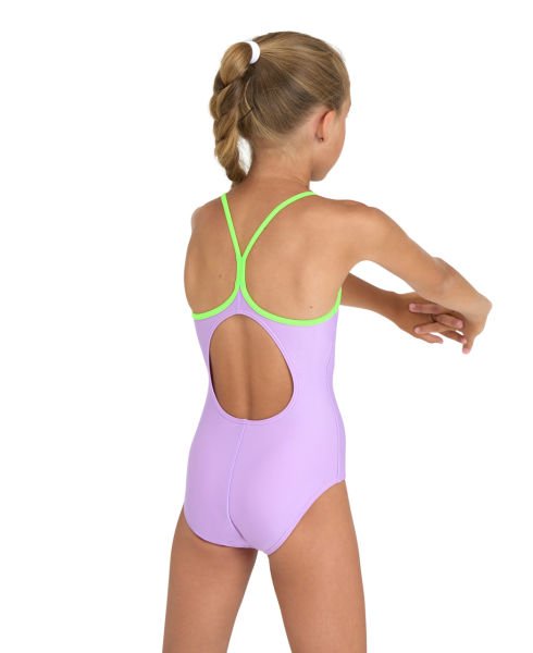 ARENA KIZ ÇOCUK YÜZÜCÜ MAYOSU GIRL'S ARENA SWIMSUIT LIGHT DROP SOLID 005919900 YZM UK BEDEN 14-15 Yaş (30 UK)
