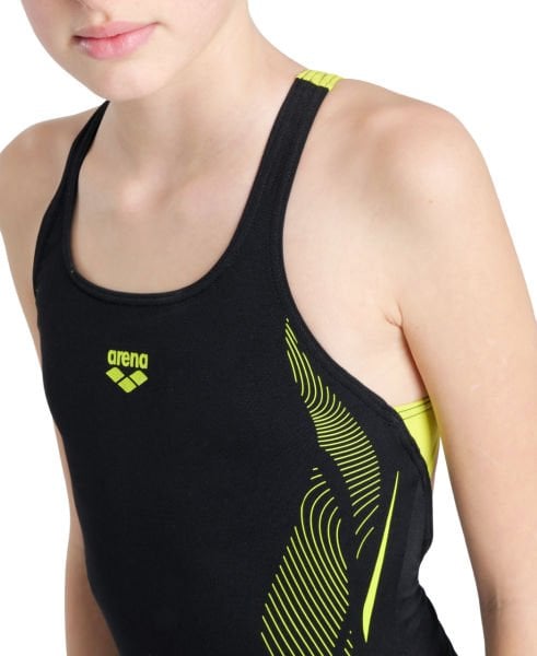 ARENA KIZ ÇOCUK YÜZÜCÜ MAYO GIRL'S SWIMSUIT SWIM PRO BACK GRAPHIC 005545560 YZM UK BEDEN