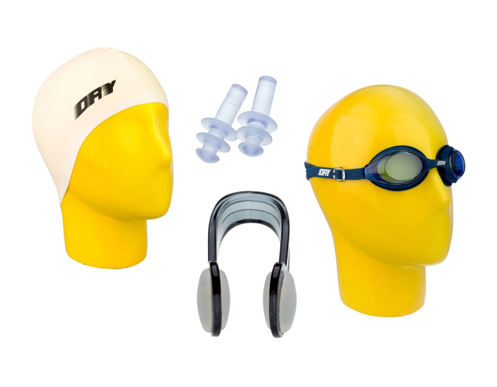 Yüzücü Seti Yetişkin - Silikon Bone + Gözlük + Kulak Burun Tıkacı