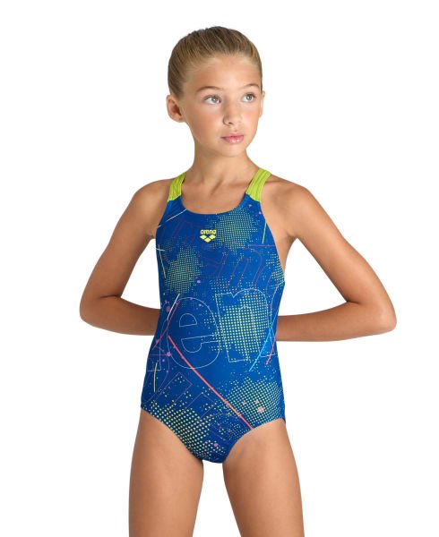 ARENA KIZ ÇOCUK YÜZÜCÜ MAYOSU GIRL'S ARENA GALACTIC SWIMSUIT SWIM PRO BACK 005923780 YZM UK BEDEN