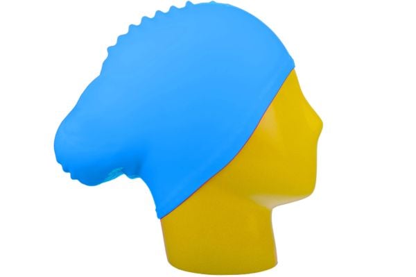 Uzun Saç Silikon Yüzücü Bonesi Havuz Deniz Yüzücü Bone Fuşya